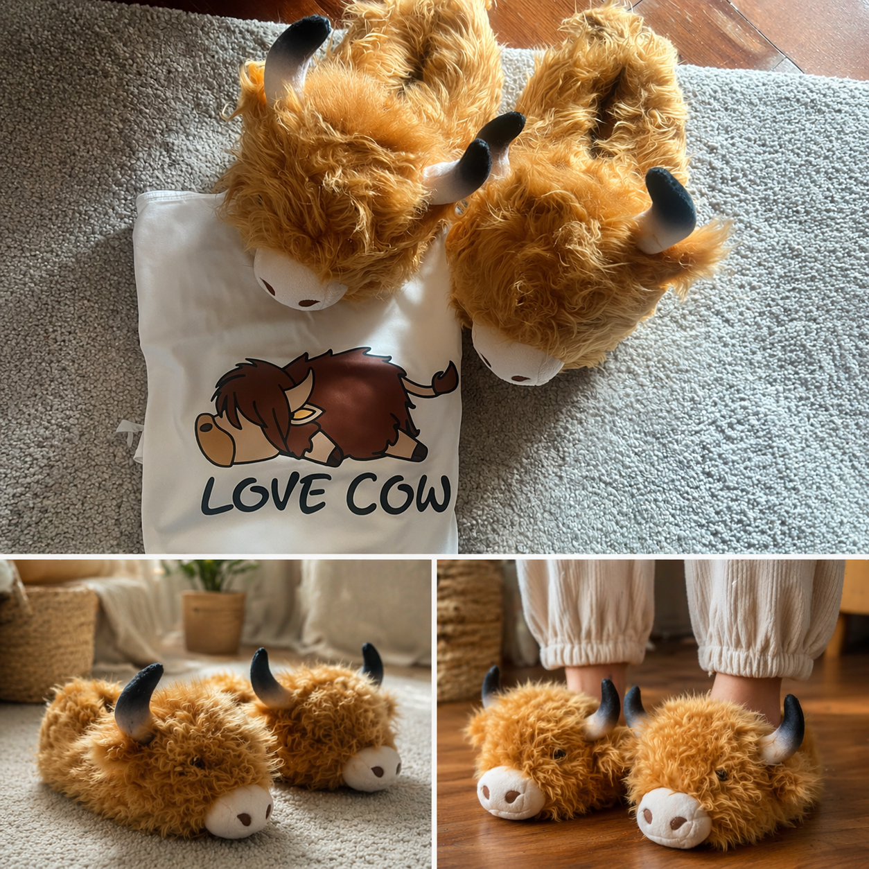 🥿 Pantuflas Moo Highland 🐮